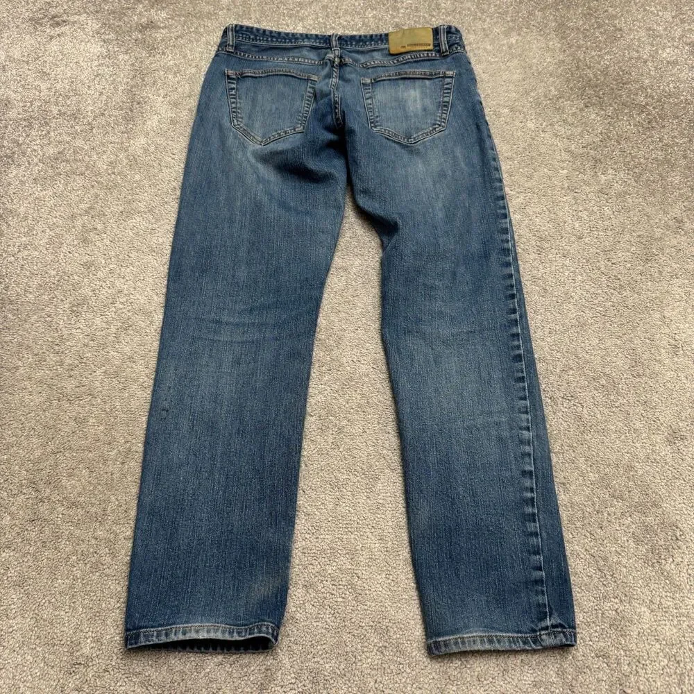 The Normal Brand Slim Straight Denim Jeans Men 32 Blue Medium Wash Cotton Casual